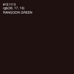 #1E1110 - Rangoon Green Color Image